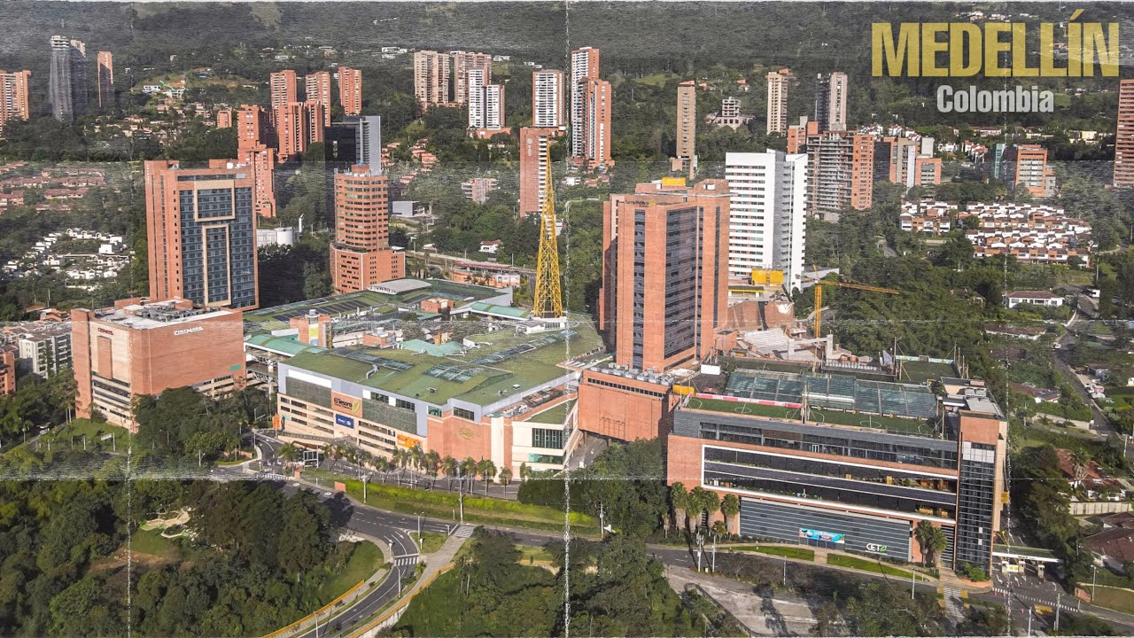 El Tesoro Parque Comercial. Medellín, Colombia. DJI Mavic Air2- 4K Drone