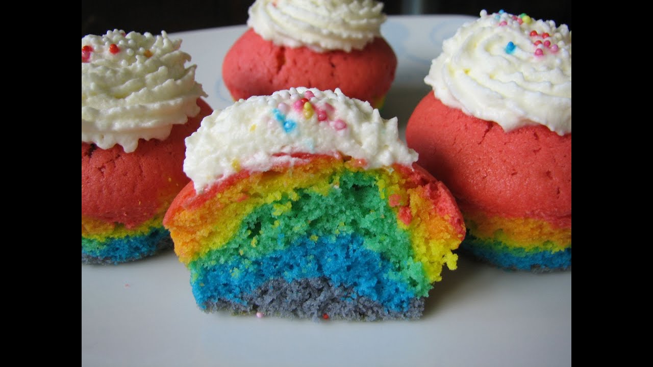 Rainbow Cupcakes (Regenbogen Cupcakes)