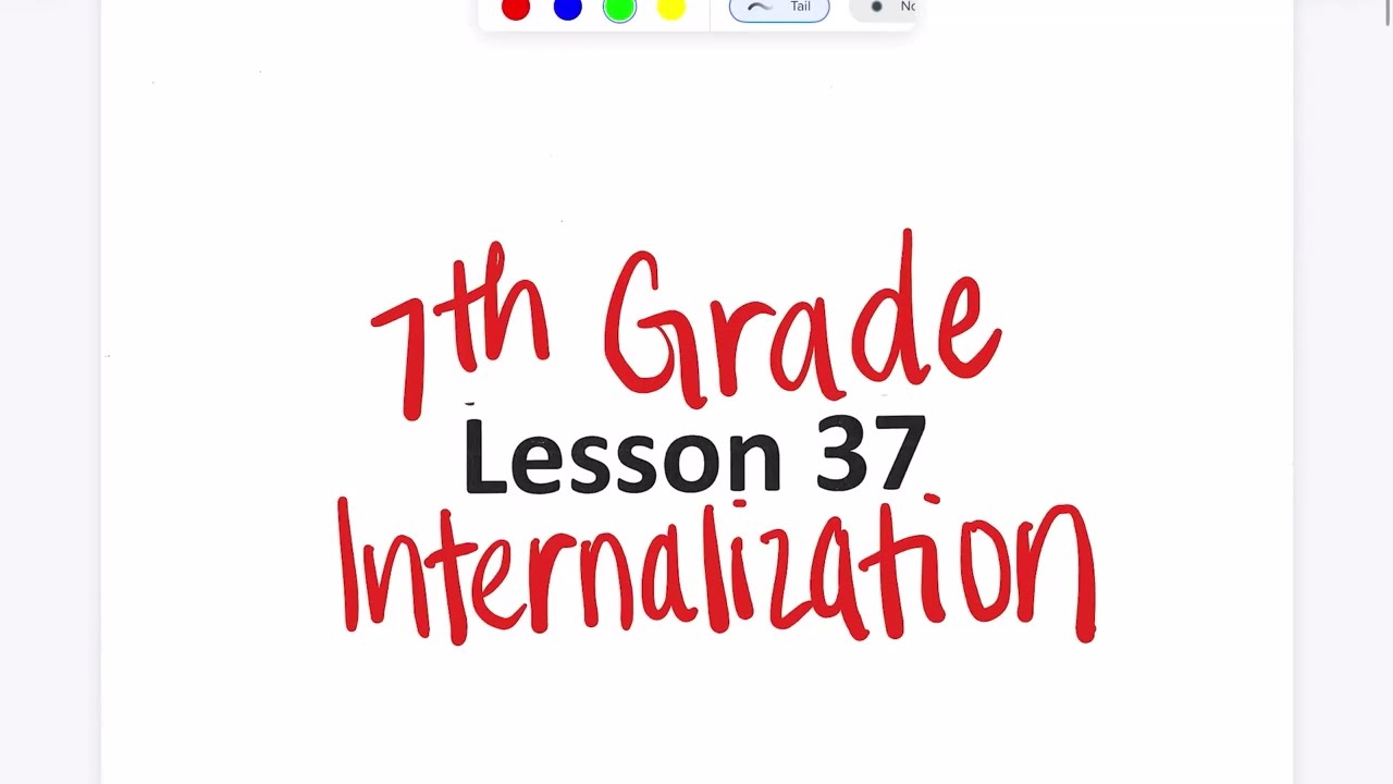 7th Grade Elevate Lesson 37
