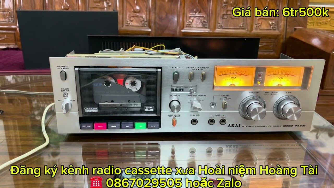 Akai GXC-715D zin nguyên bản và đẹp xuất sắc thu phát cực hay.giá trên video.ship toàn quốc