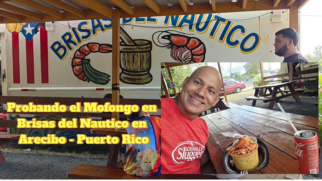 Probando la comida en la Calle en Brisas del Nautico  en Arecibo Puerto Rico