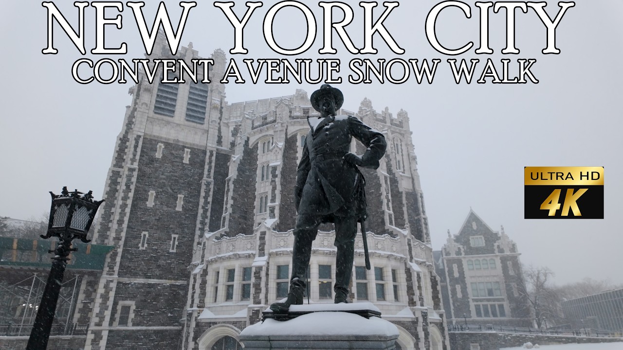 ❄️🌨️ NYC 2026 BLIZZARD 🌨️❄️ | Convent Avenue Snow Walk 🏙️🚶‍♂️ | Harlem Frozen in Time