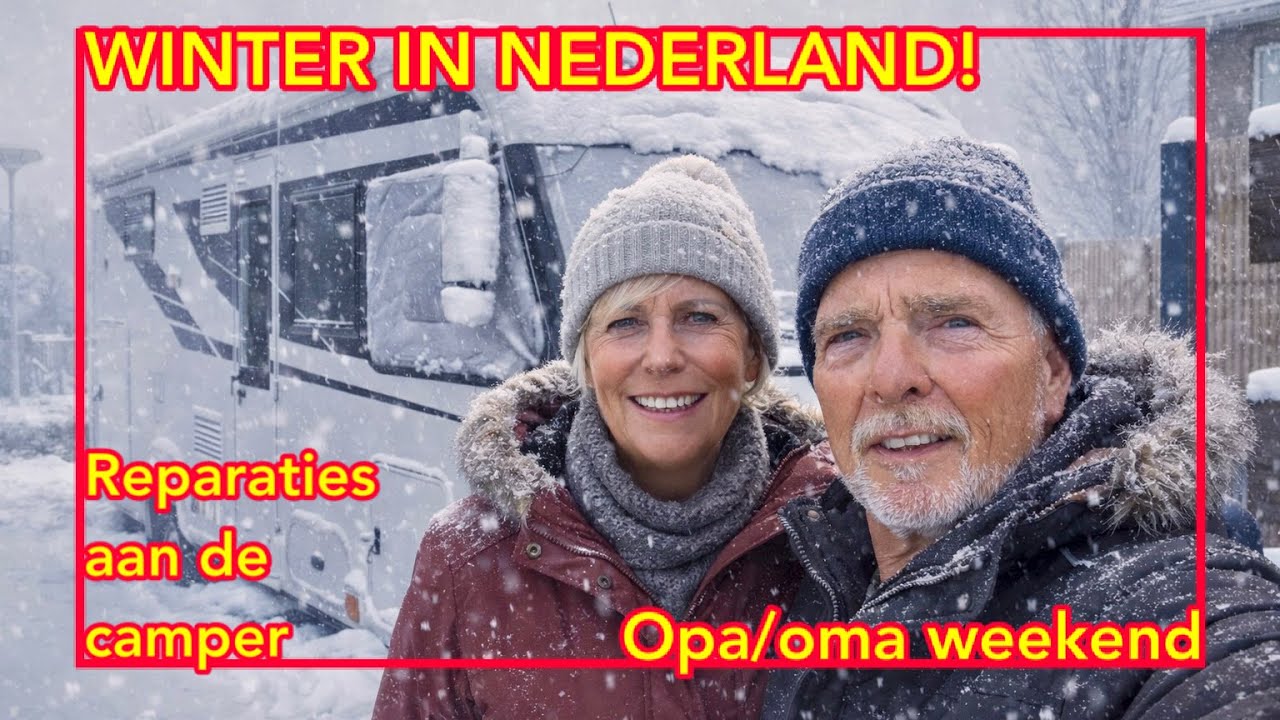 C&M 104 WE ZIJN IN NEDERLAND! - opa/oma weekend - fietsendrager - reparaties aan de camper....
