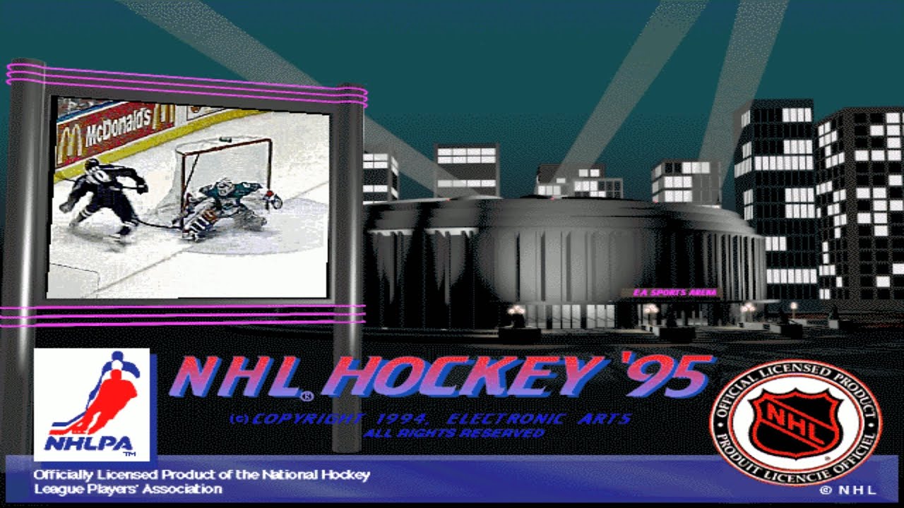 Old Games - NHL Hockey '95 (PC DOS) / #1 LA Kings League