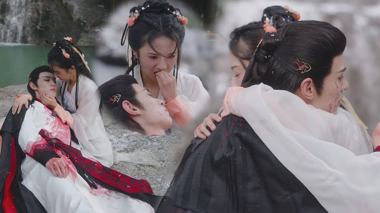【搶先看】狐妖重傷快要死了，灰姑娘抱著他哭得傷心欲絕，咬破自己的手指用血液救活他【风月如雪 The Snow Moon】