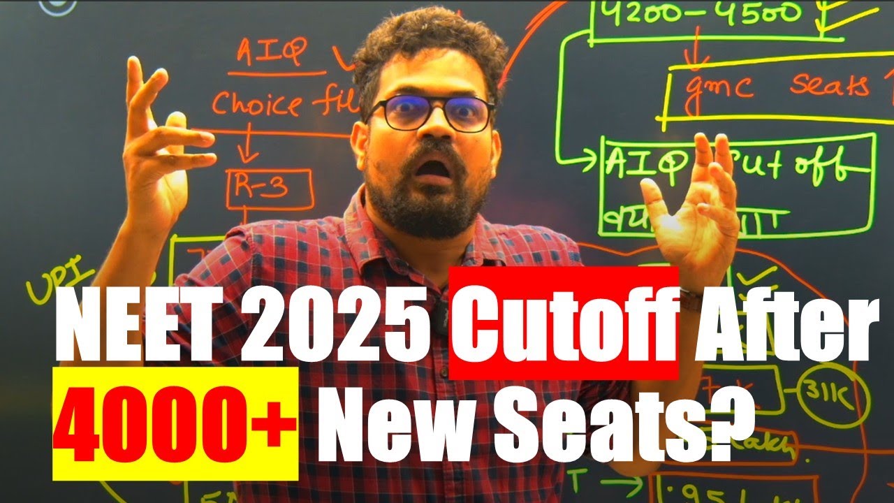 NEET 2025 AIQ Cutoff Prediction After 4000- 4500 New GMC Seats | Shocking Closing Rank