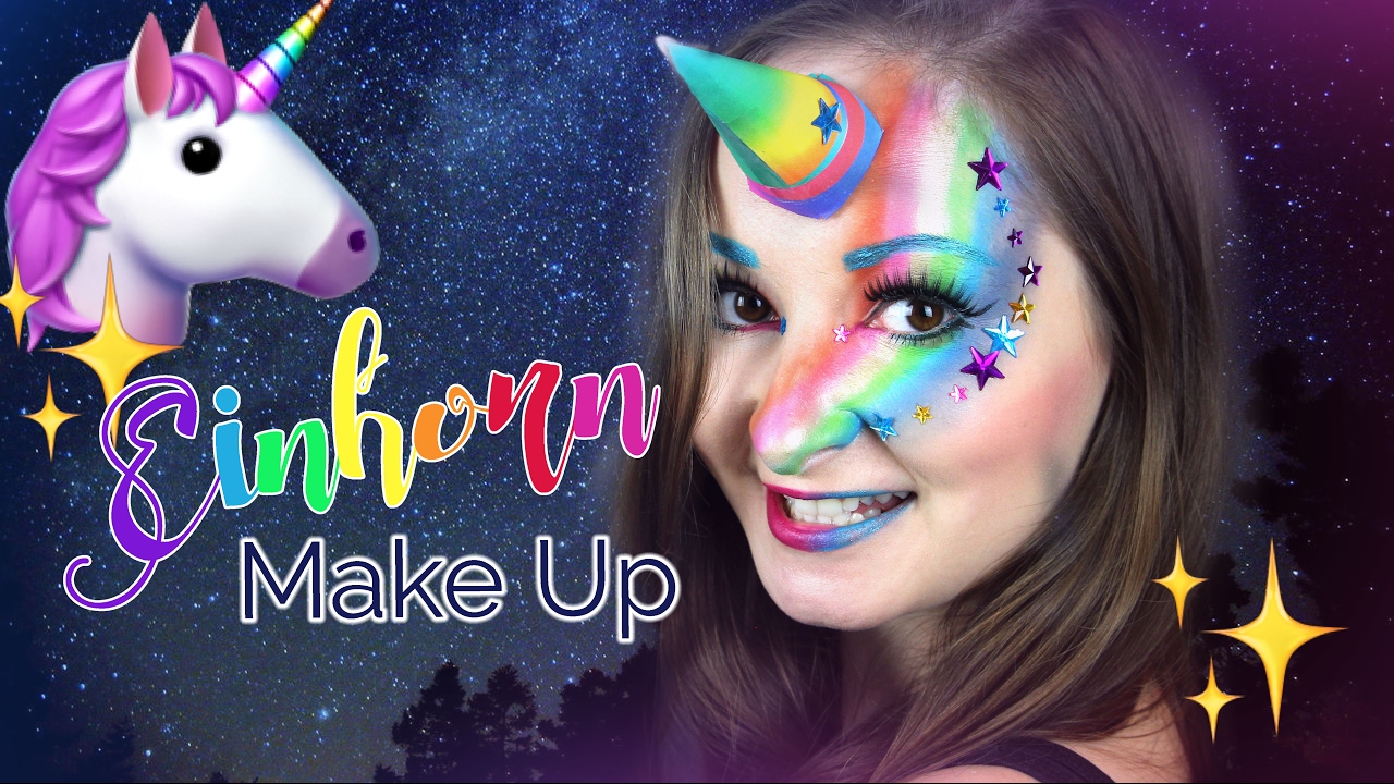 🦄 DIY Last Minute EINHORN Make-Up ⎜KrishiKarneval