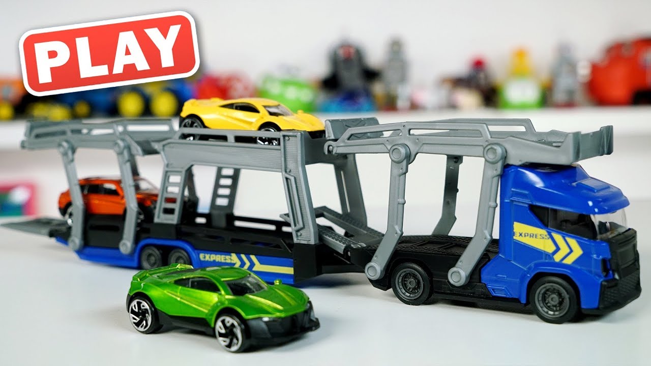КУКУТИКИ PLAY - РАСПАКОВКА - Фура перевозчик автомобилей - Машинки - Поиграйка