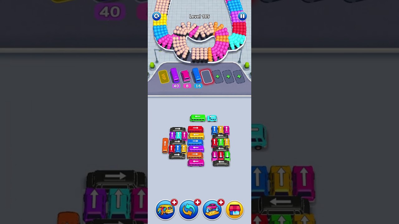 Bus Traffic Fever - Level 185 Solution 