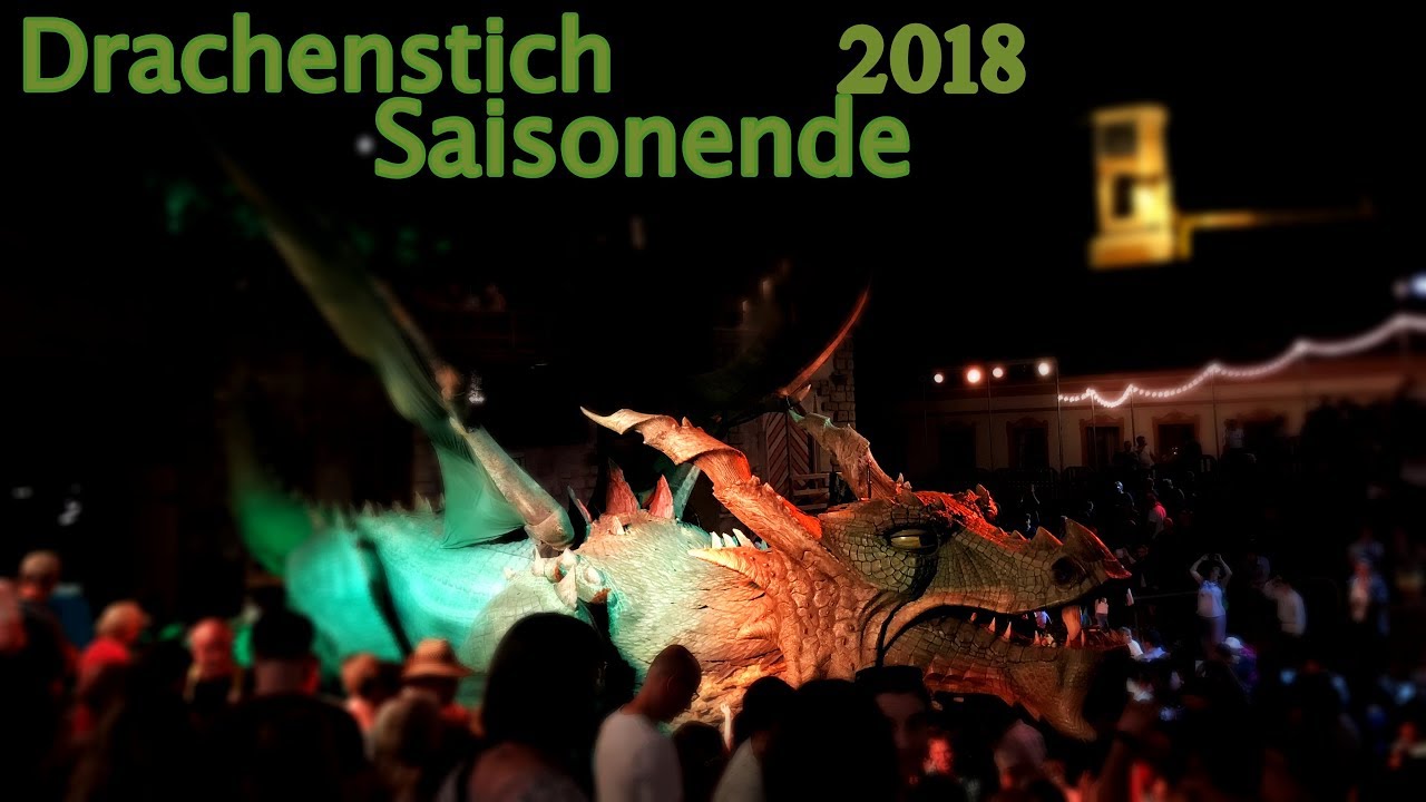Saisonende des Drachenstich 2018 - Ritterpaar Verabschiedung, Drachen Gesang und Taxi :D