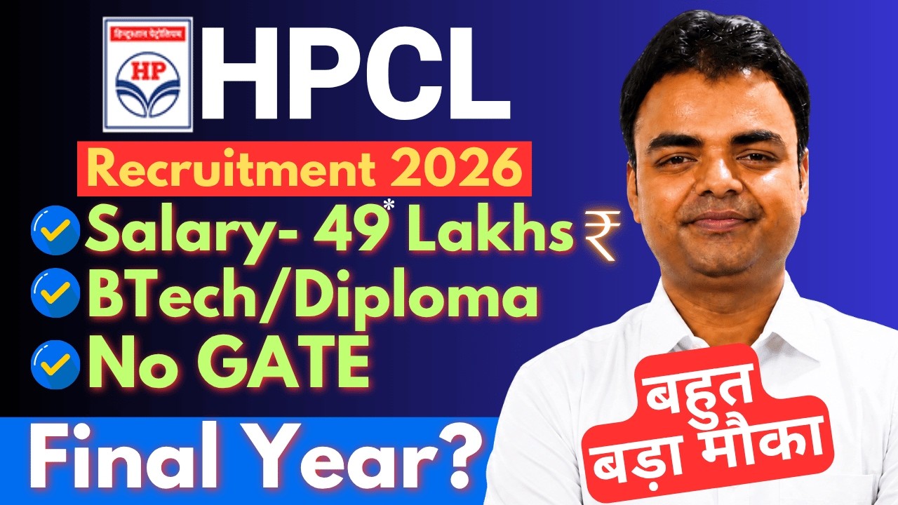 HPCL Diploma BTech PSU Jobs Vacancy 2026, Best Govt Jobs for Diploma Freshers 2026