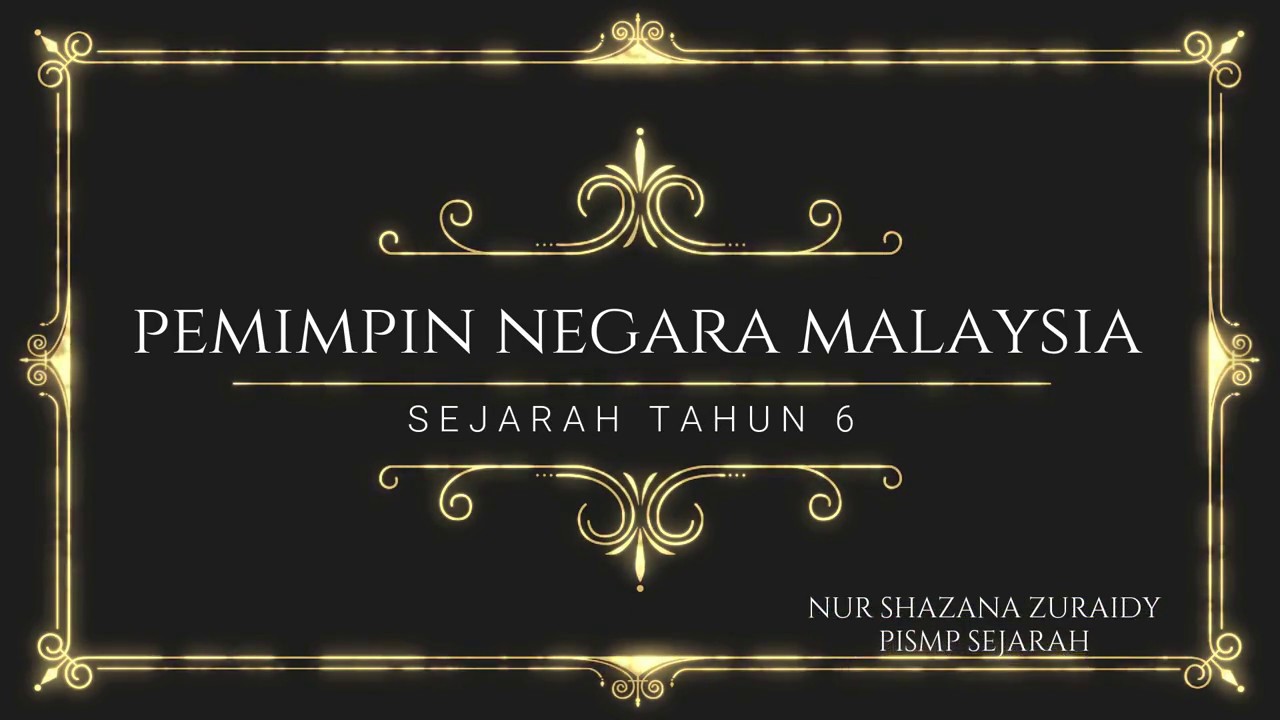 SEJARAH TAHUN 6: SUMBANGAN PERDANA MENTERI