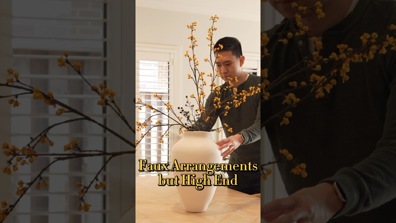 My 3 Tips to Make Faux Arrangements Elegant#homedesign #flowers #interiordesign #home #arrangement