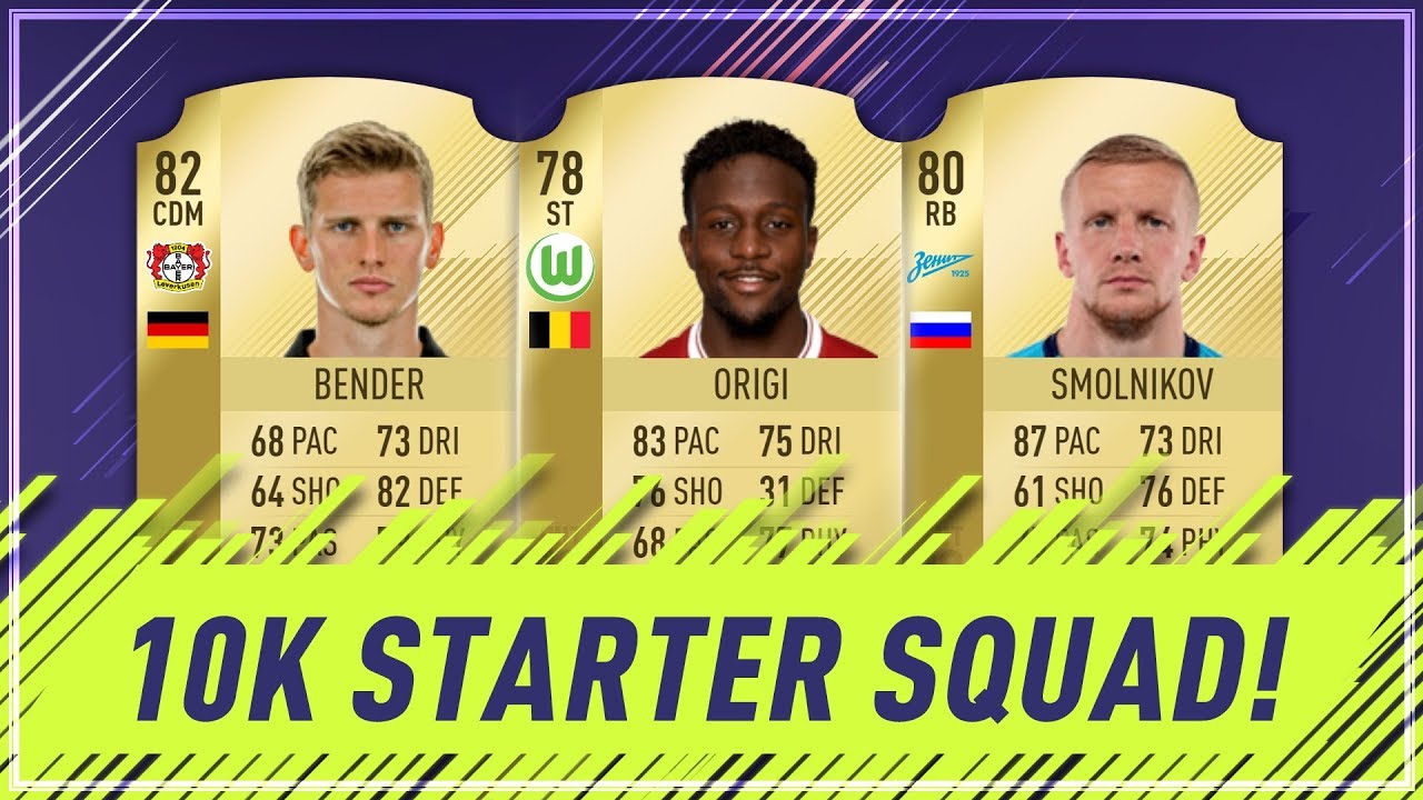 FIFA 18 10K CHEAP STARTER SQUAD / FITNESS TEAM! - FIFA 18 SQUAD BUILDER!