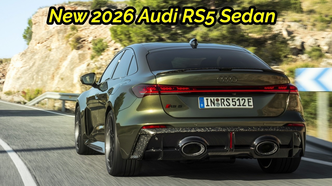 NEW 2026 Audi RS5 - Exhaust Sound 640HP V6 Hybrid // Driving, Exterior, and Interior