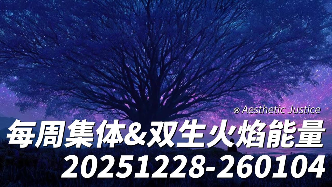每周集体&双生火焰能量20251228-20260104 宇宙三重奏 勿退缩 平衡行动与接收