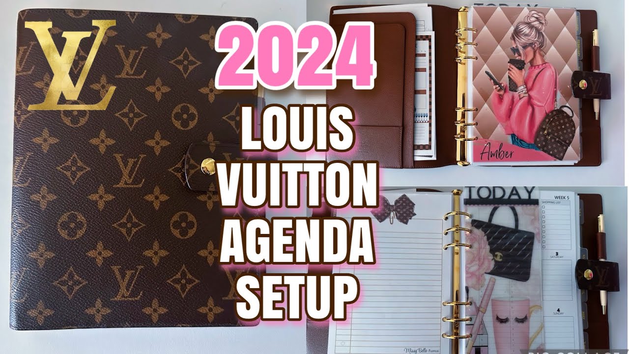 LOUIS VUITTON AGENDA PLANNER SET-UP FOR 2024