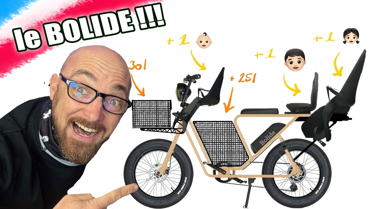 c'est le Meilleur vélo cargo fat bike électrique made in FRANCE ! le BOLIDE de kino bike