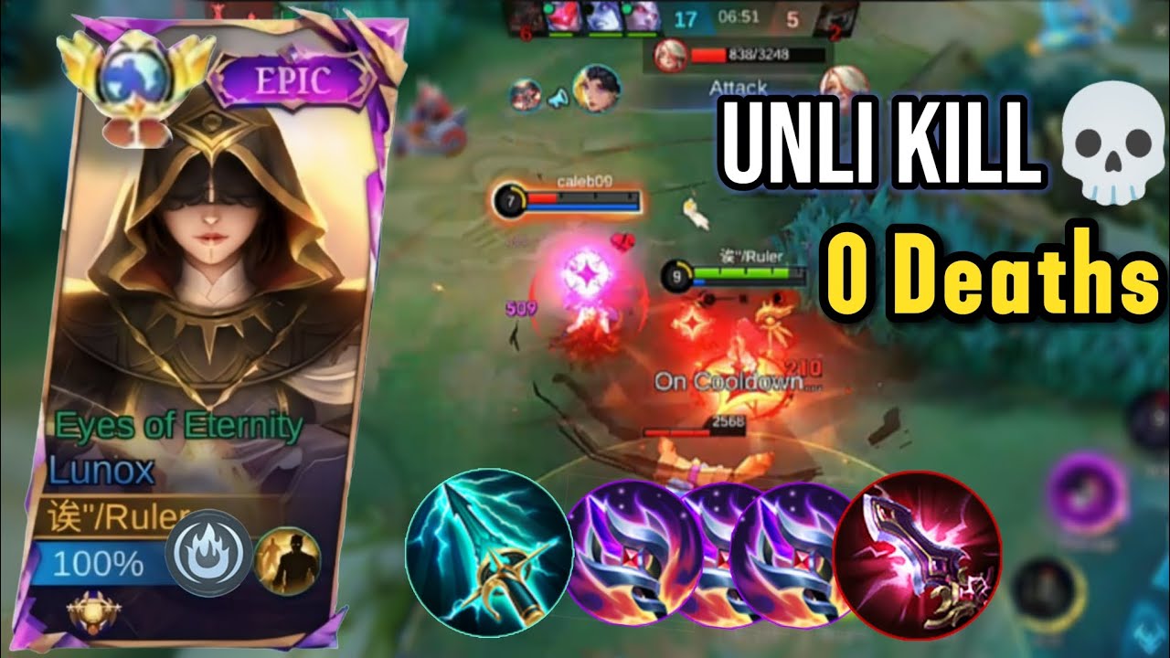 LUNOX UNLI SOLO KILL WITH BEST MICRO PLAYS!! 0 DEATHS GAMEPLAY! (must try build) - MLBB