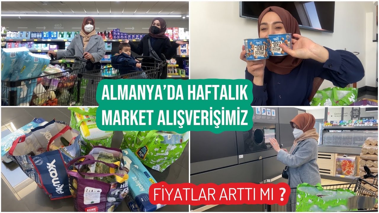ALMANYA’DA HAFTALIK 150€ MARKET ALIŞVERİŞİMİZ , FİYATLAR BURDADA ARTTI MI❓, SIVIYAĞ BULAMIYORUZ