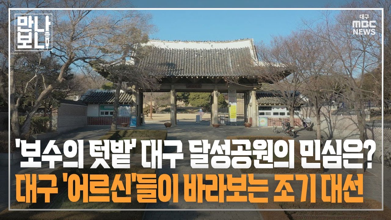 [만나보니] '보수의 텃밭' 대구 달성공원의 민심은? | 대구MBC뉴스