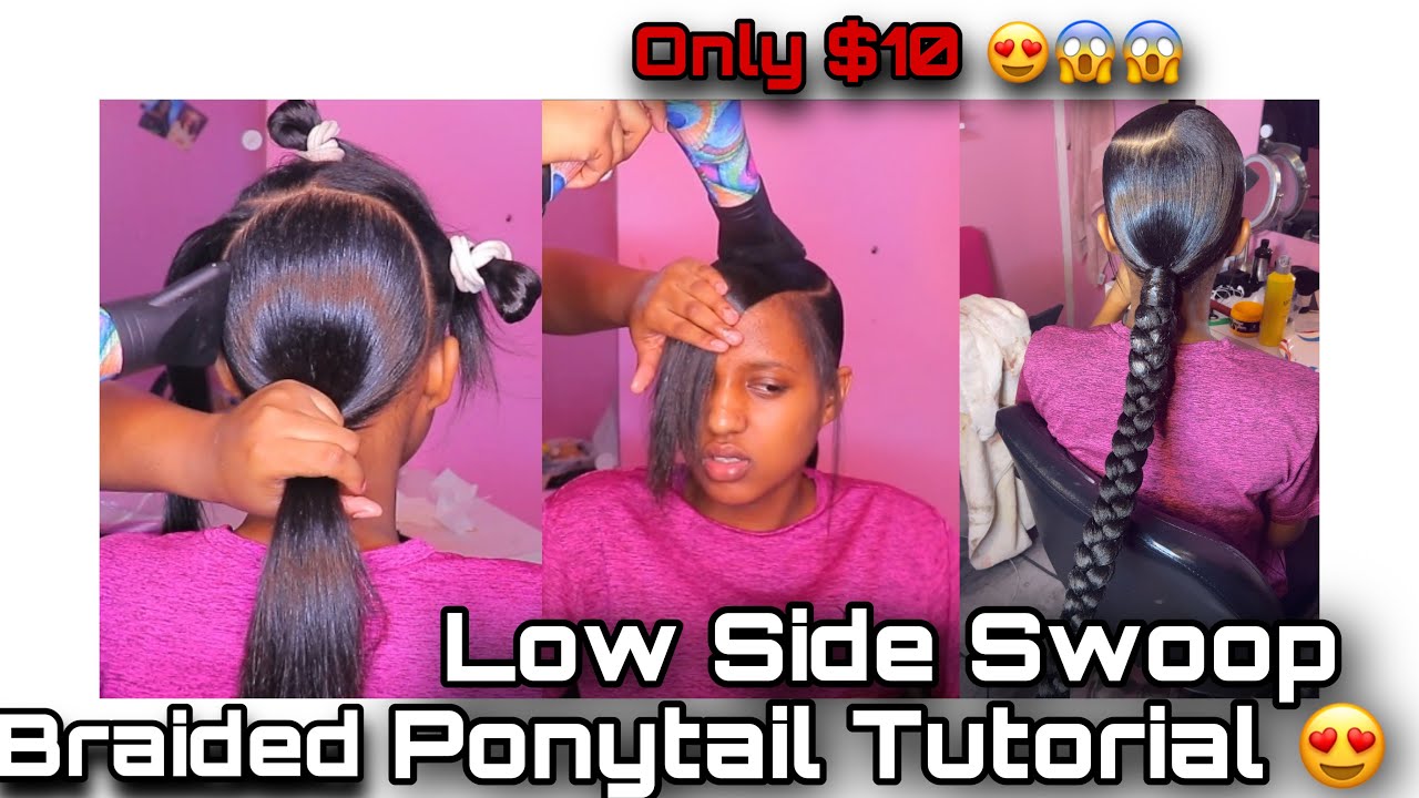 Low Side Swoop Ponytail For Under $10 😍😍😱