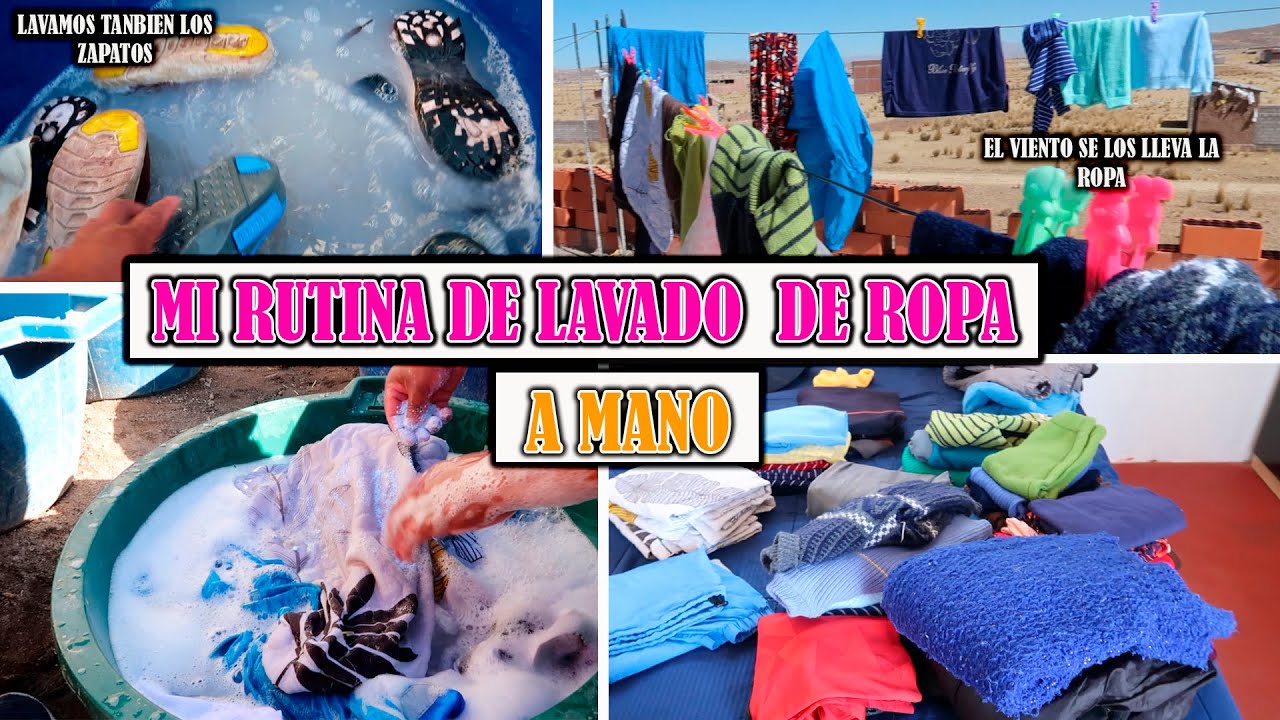 RUTINA DE LAVADO DE ROPA A MANO👗🧼/ rutina de lavado de ropa /lavando a mano tecnica  fácil