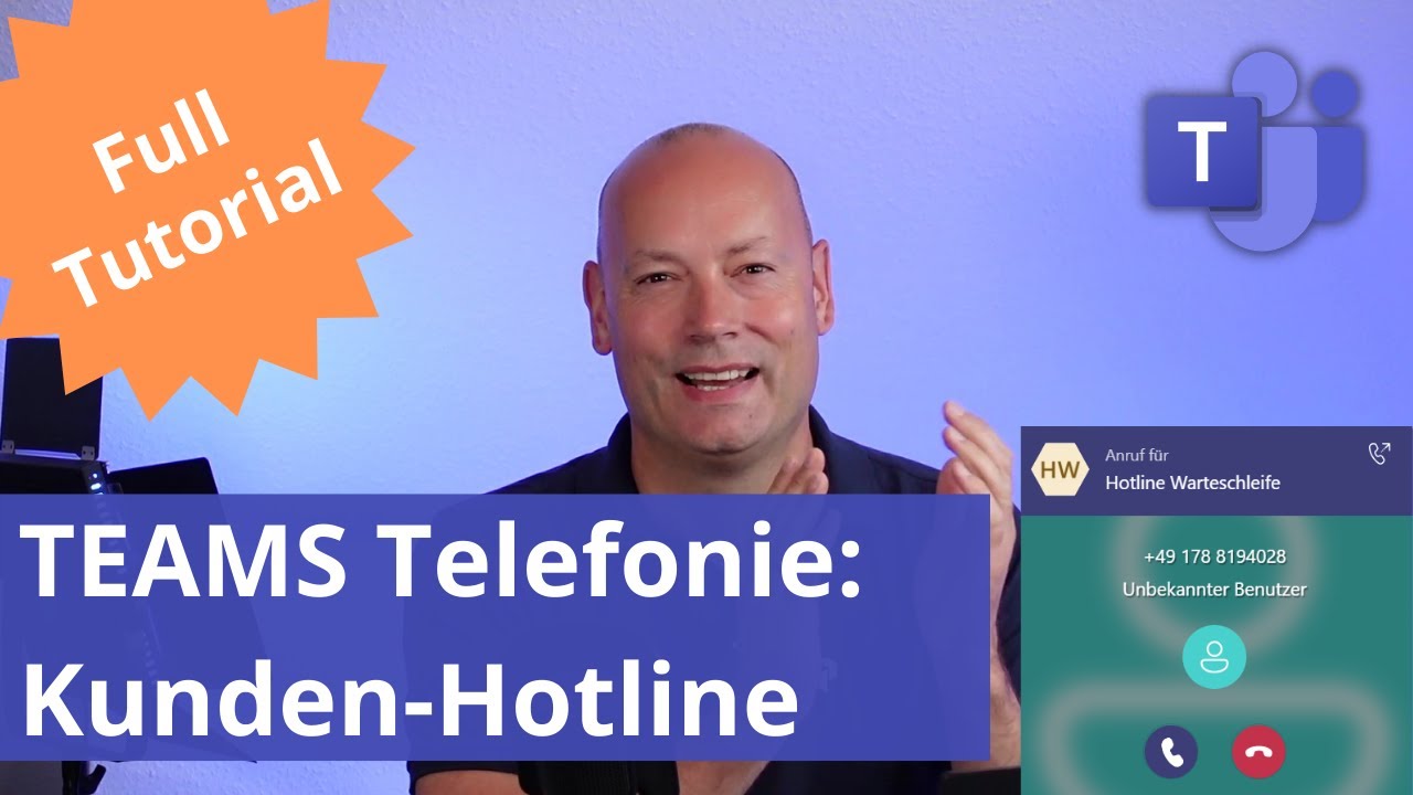 Teams Telefonie Tutorial: Einrichtung Kunden Hotline mit Warteschleife