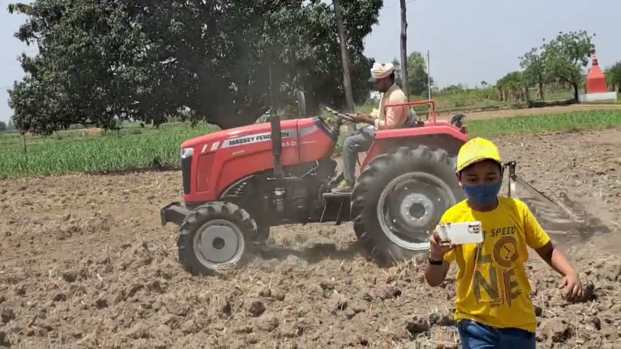 (1)डेमो Demo पर आये MASSEY 8055 और 244..4x4 गज़ब tractor 
