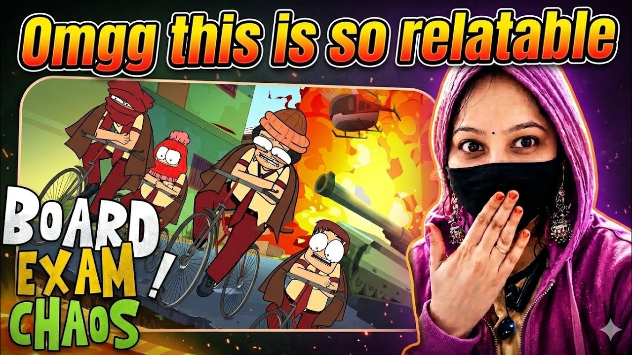 Scary Indian High School | EP 02 | ft. Board Exam Chaos | @Hardtoonz22| SA REACTION #reactionvideo 