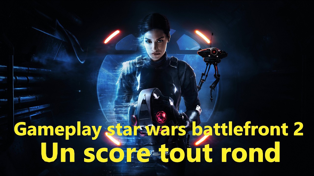Gameplay avec Iden versio en suprématie sur star wars battlefront 2, un score tout rond.