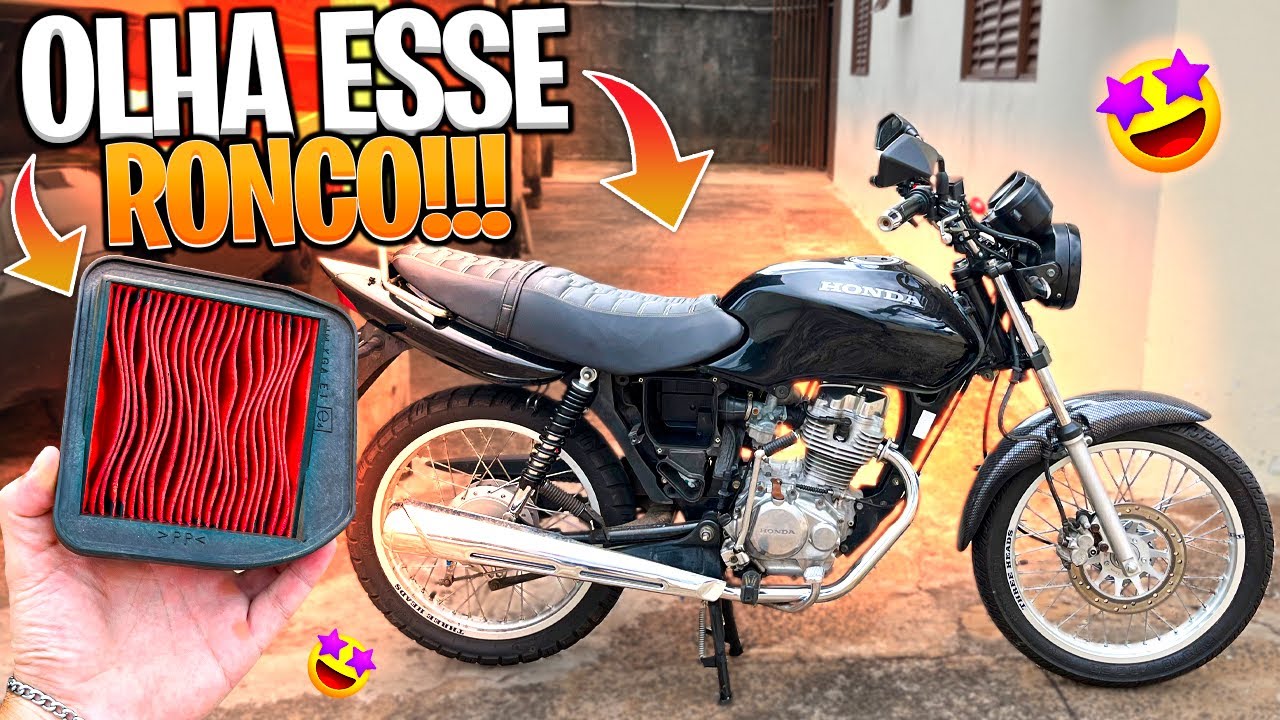 TIRANDO O FILTRO DA CG 125 FAN!