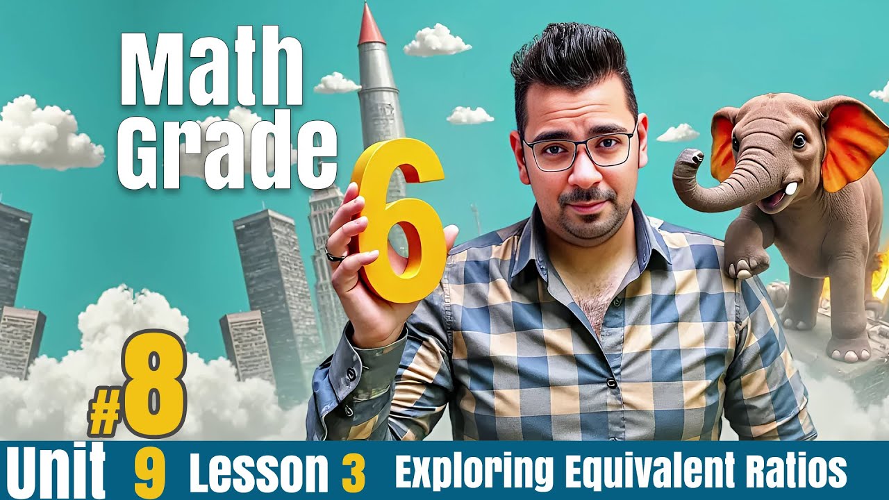 Math | grade 6 | Unit 9 |  Lesson 3   |  Exploring Equivalent Ratios#حل_المعاصر