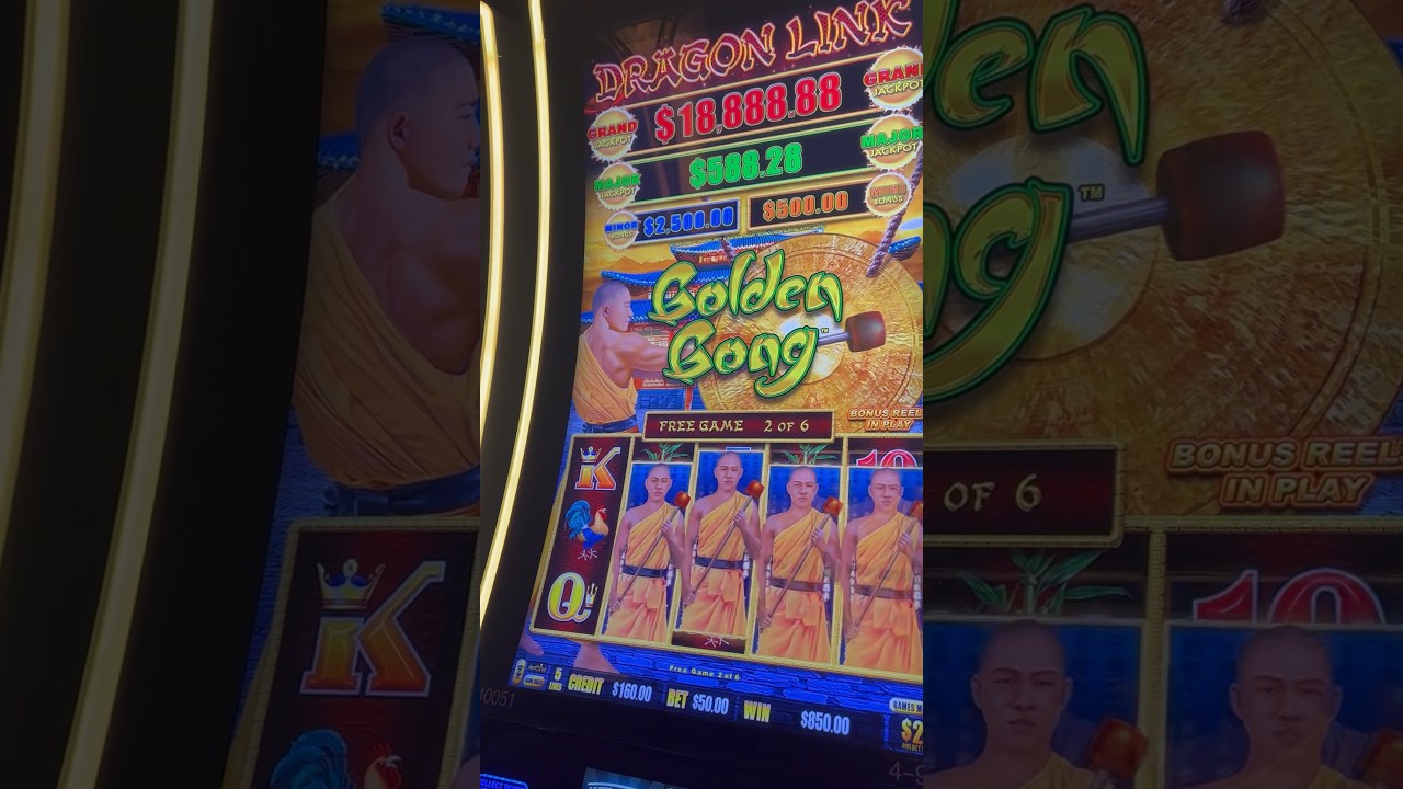 FULL SCREEN JACKPOT!  GOLDEN GONG!