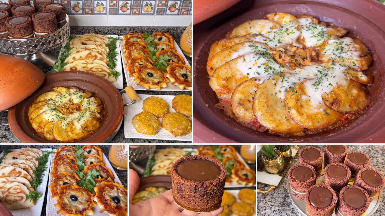 مائدة كاملة مكمولة بدون لحوم بمكونات جد بسيطة مع بسبوسة اكتر من رائعة👌🏻مائدة افطار سهلة وسريعة🌙