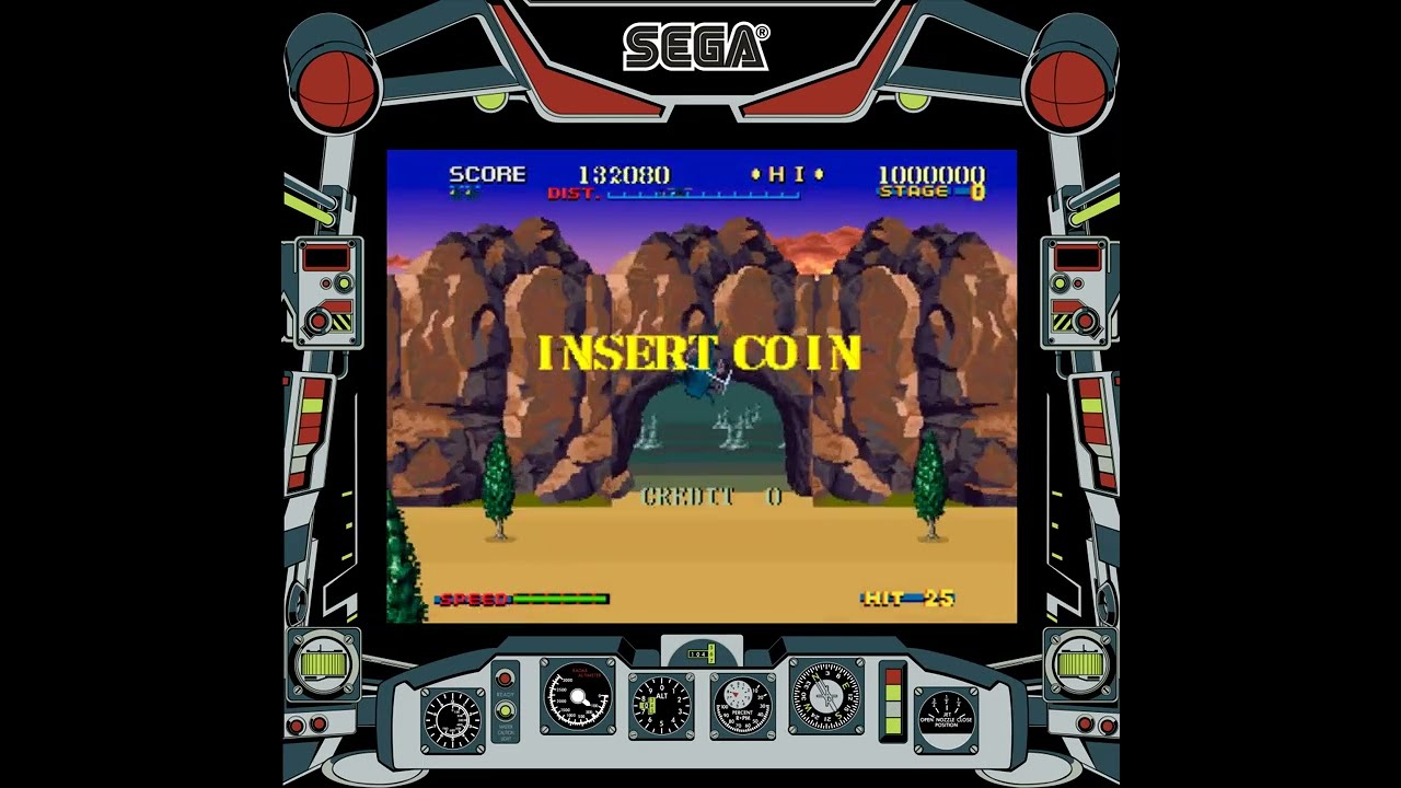 Thunder Blade (1987) Intro - Arcade Cabinet Bezel Artwork