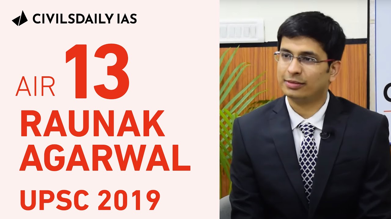UPSC Topper - Raunak Agarwal, UPSC 2019, AIR 13 - Mock Interview with Civilsdaily