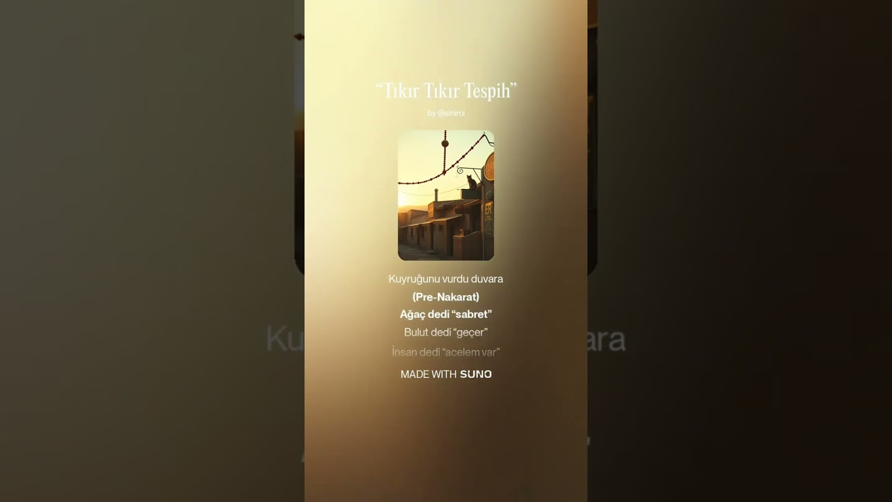 Tıkır Tıkır Tespihim | Dünya Koca Bir Masal, Biz Hâlâ Soruyoruz