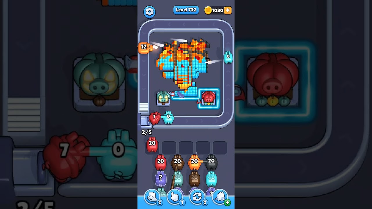 Pixel Flow Level 732