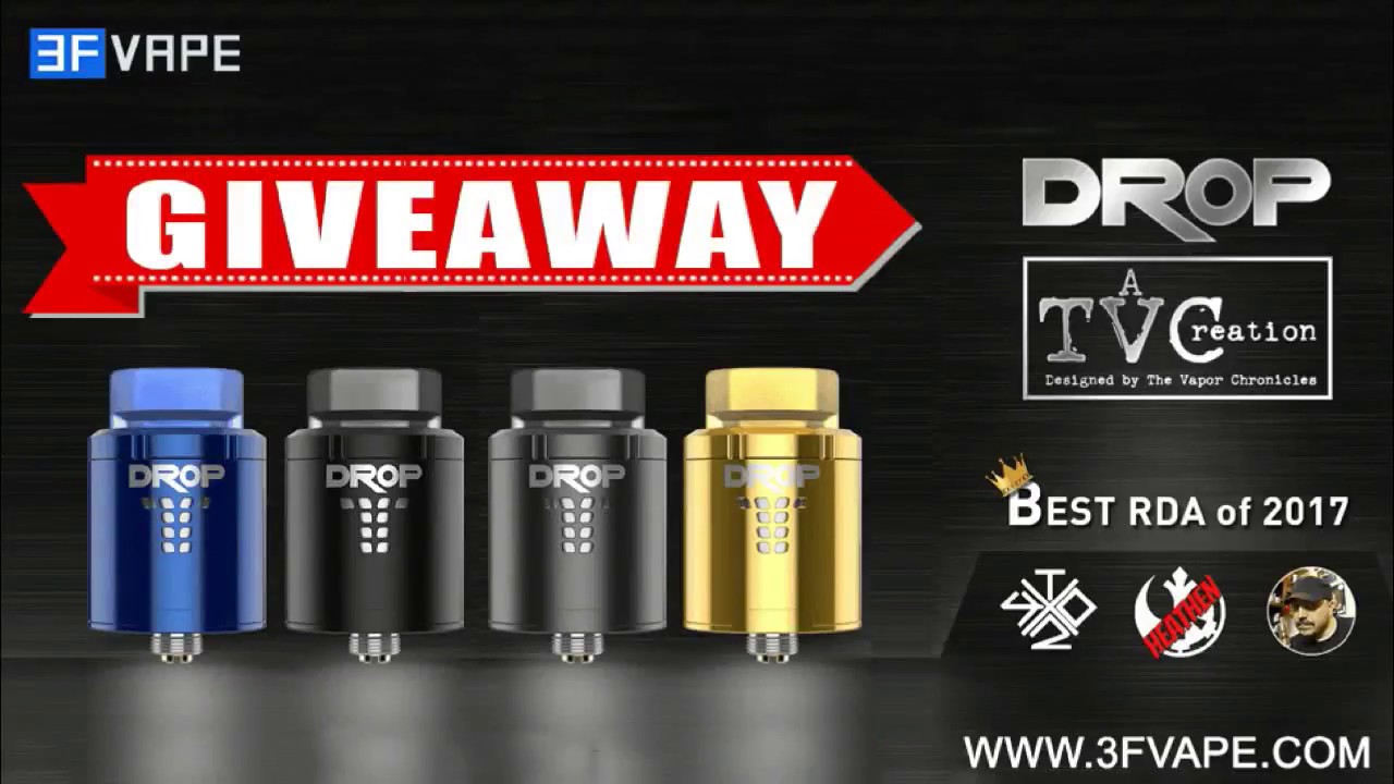 Best RDA of 2017 - Digiflavor DROP RDA New Colors