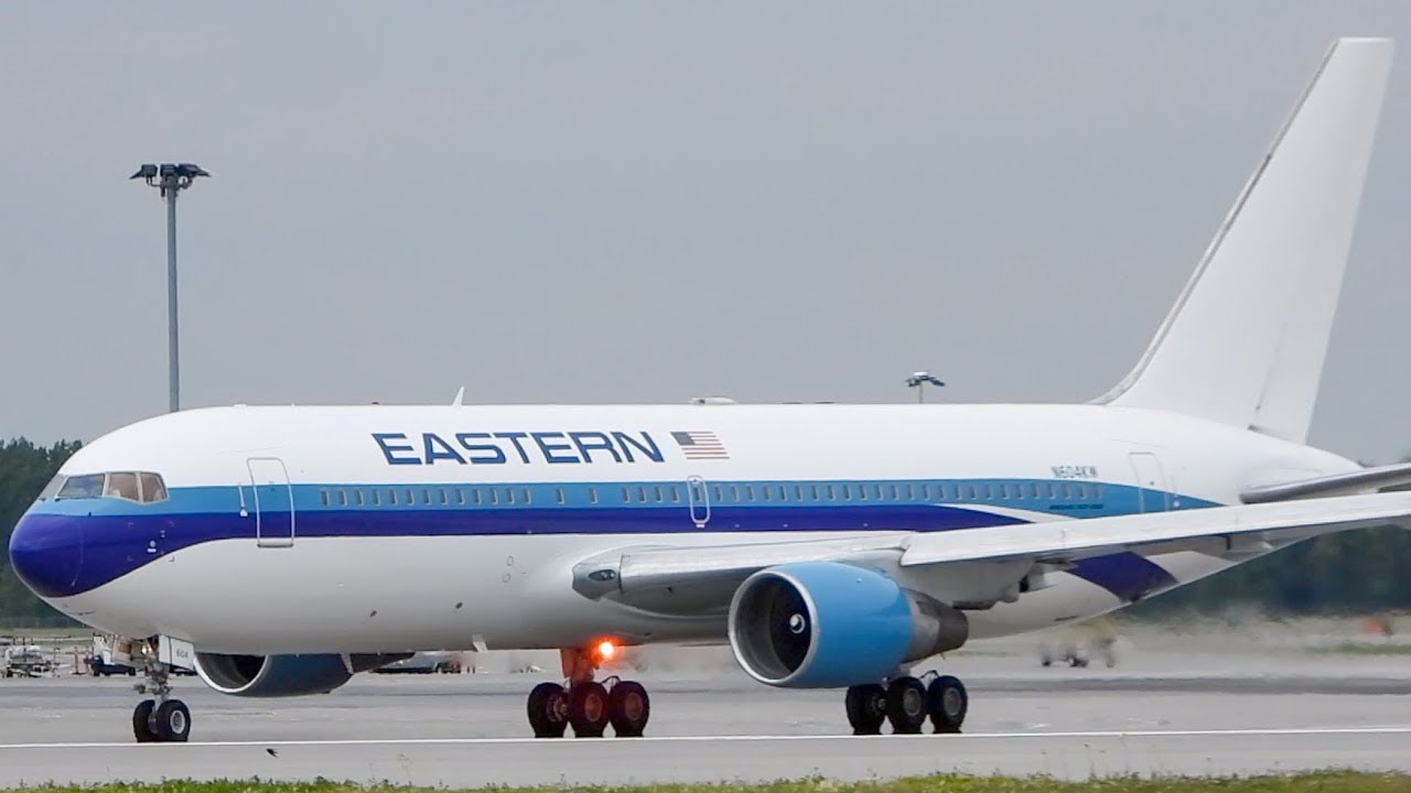 CLASSIC LIVERY! Eastern Boeing 767-200 (B762) departing Montreal (YUL/CYUL)