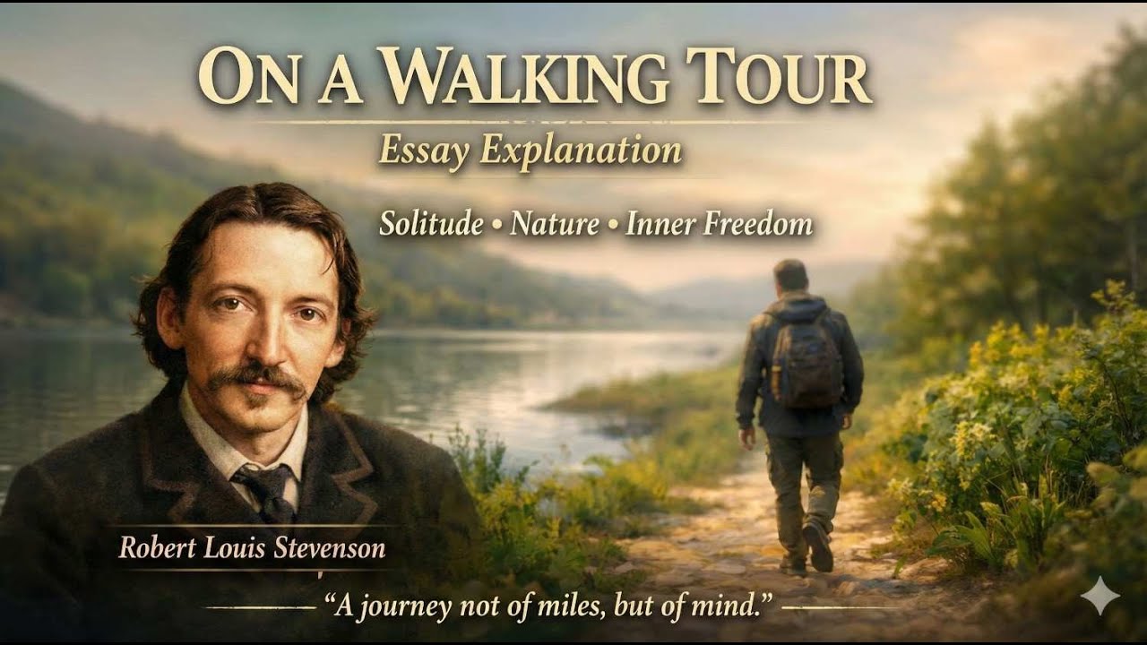 On a Walking Tour by Robert Louis Stevenson | RPSC Grade 1 English Essay Explanation