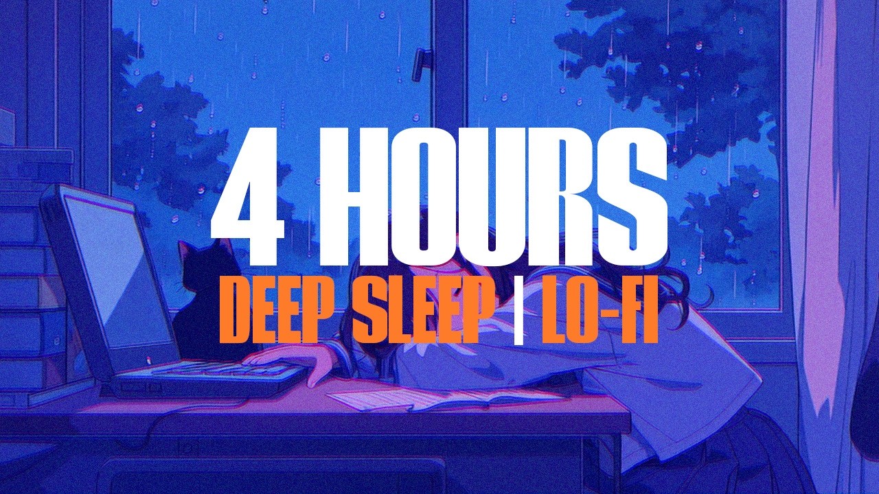 Lo Fi Night Sounds for Deep Focus ☔ Chill Night Ambience 4 Hours