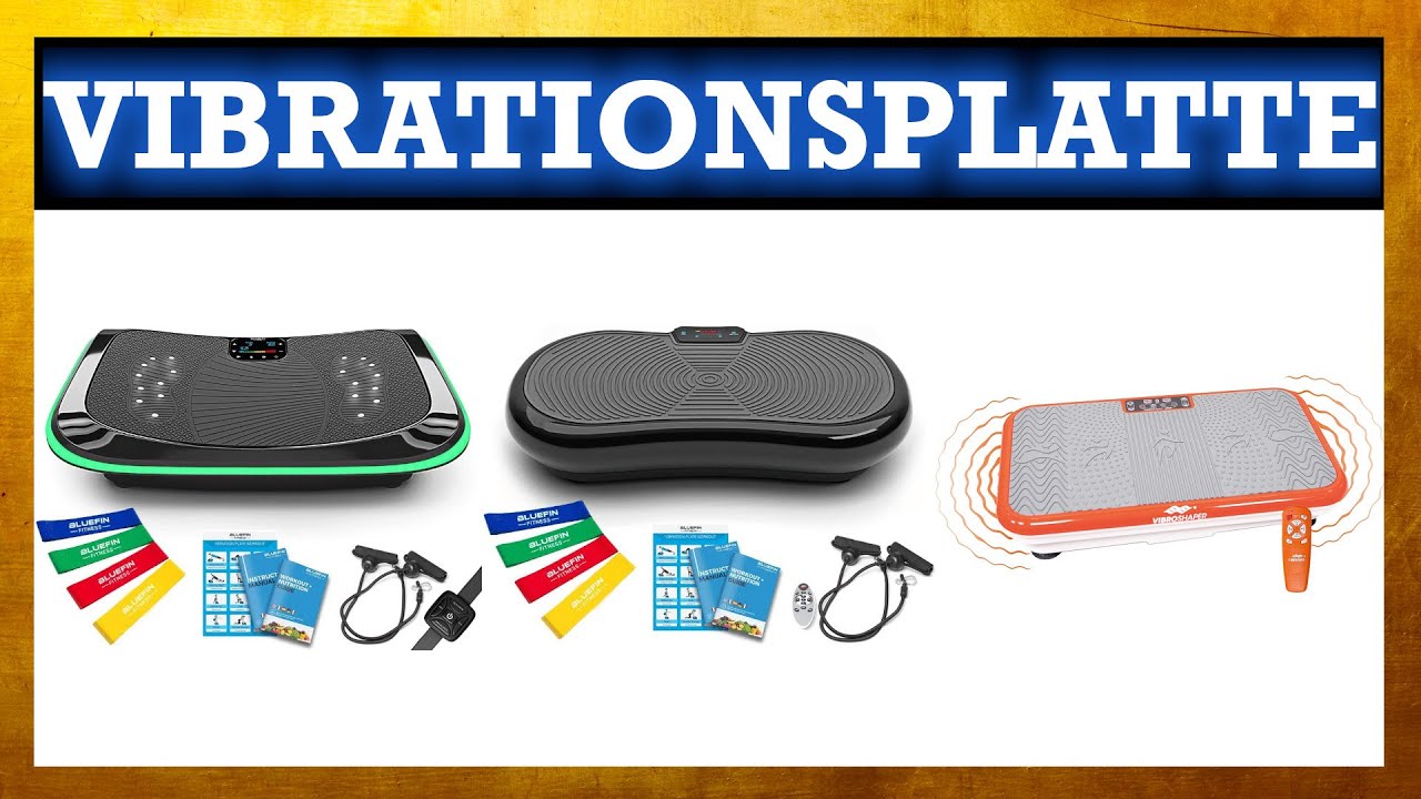 ▶ Vibrationsplatte Test 2023 &loz; TOP 3 Vibrationsplatten in einem Video