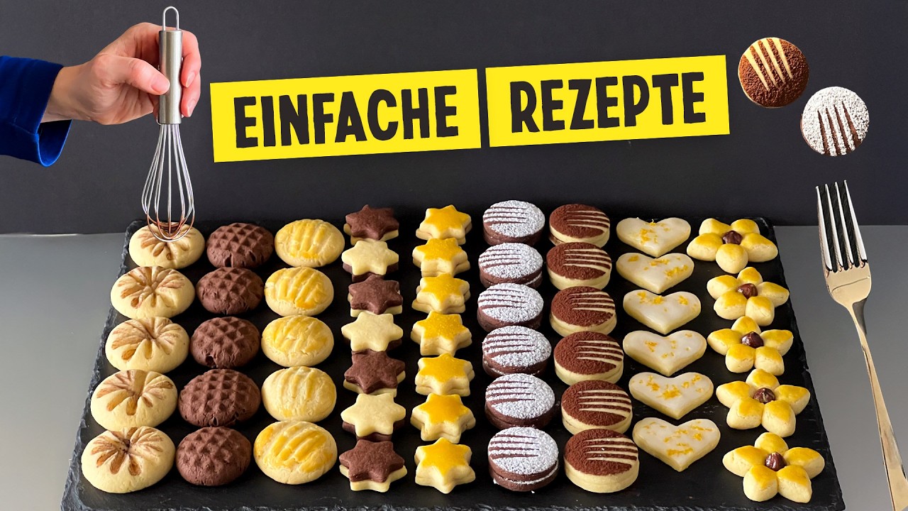 1 Teig, 9 Plätzchen – Dieses Weihnachtsplätzchen Rezept musst du ausprobieren!