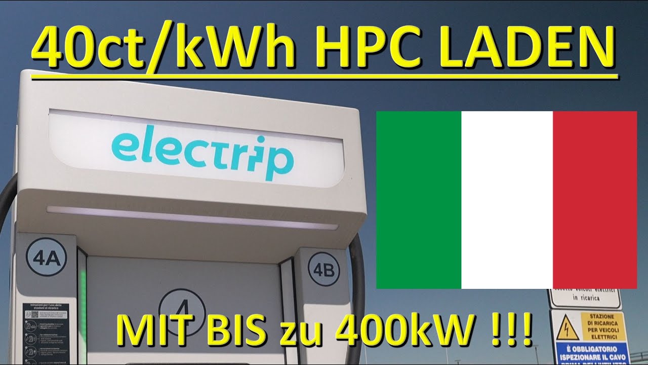 Lade-TIPP für alle Italien Urlauber: Mit ELECTRIP für 40ct/kWh an HPC Säulen laden!