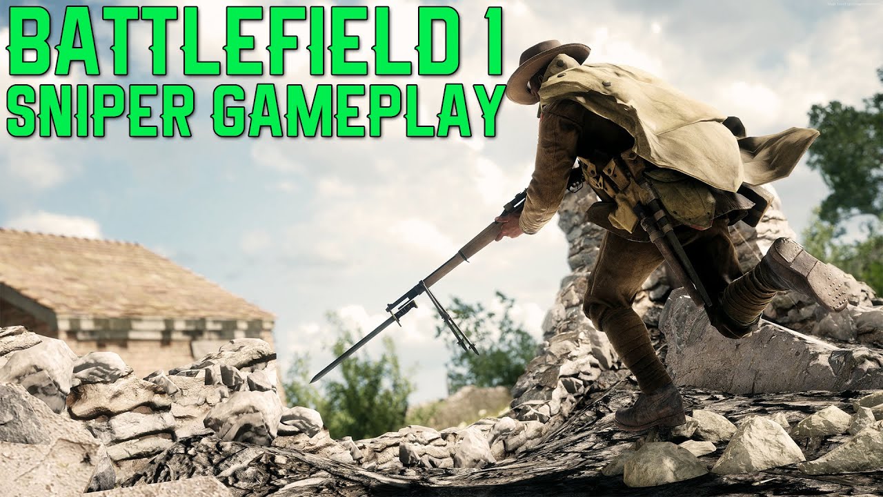 Battlefield 1 - Sniper Gameplay! (BF1 SMLE MKIII Sharpshooter Gameplay)