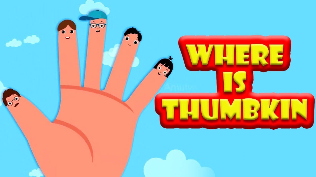 Where Is Thumbkin | English Nursery Rhymes For Kids | Animated Cartoon Rhymes | Amulya Kids