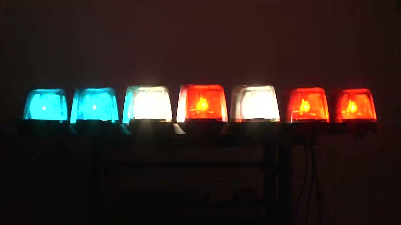 Federal Signal Vision (premium) running a few patterns from different angles