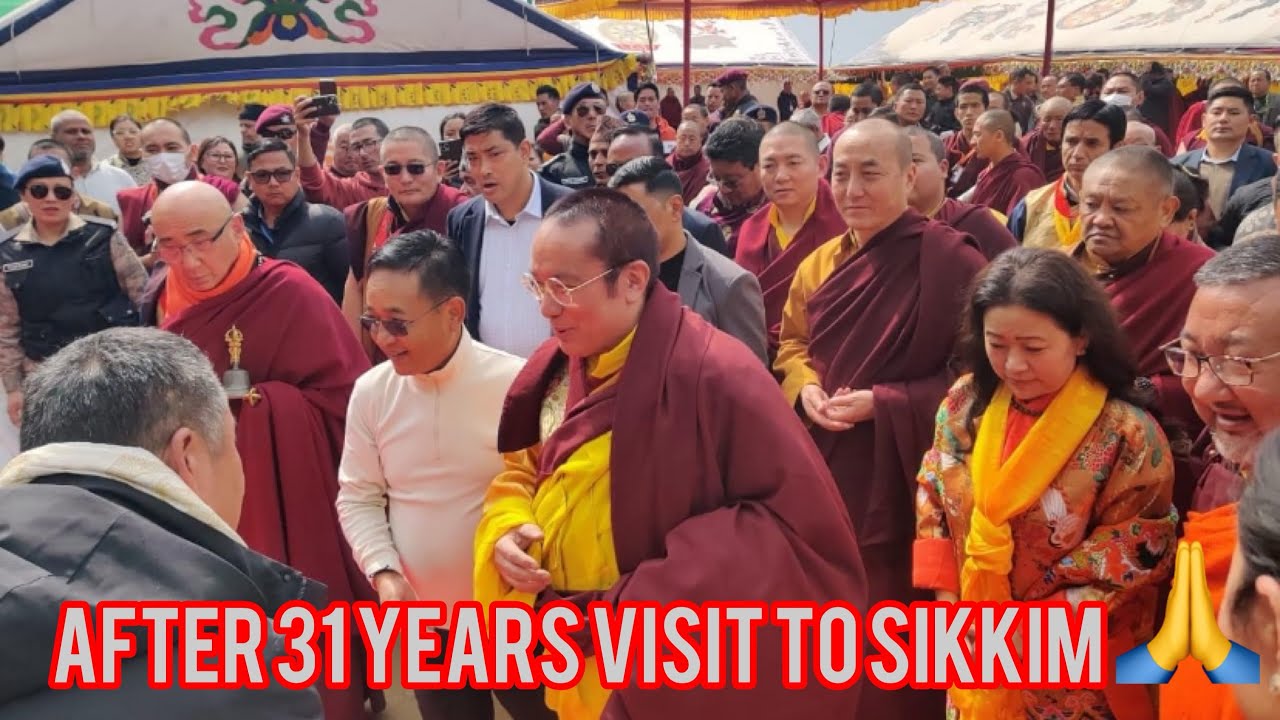 #H.H. Kenting Tai Situ Rinpoche#🙏🏻 #Visit Sikkim After Decades #sikkim #  #tibetan vlogger